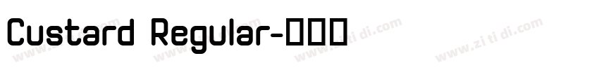Custard Regular字体转换